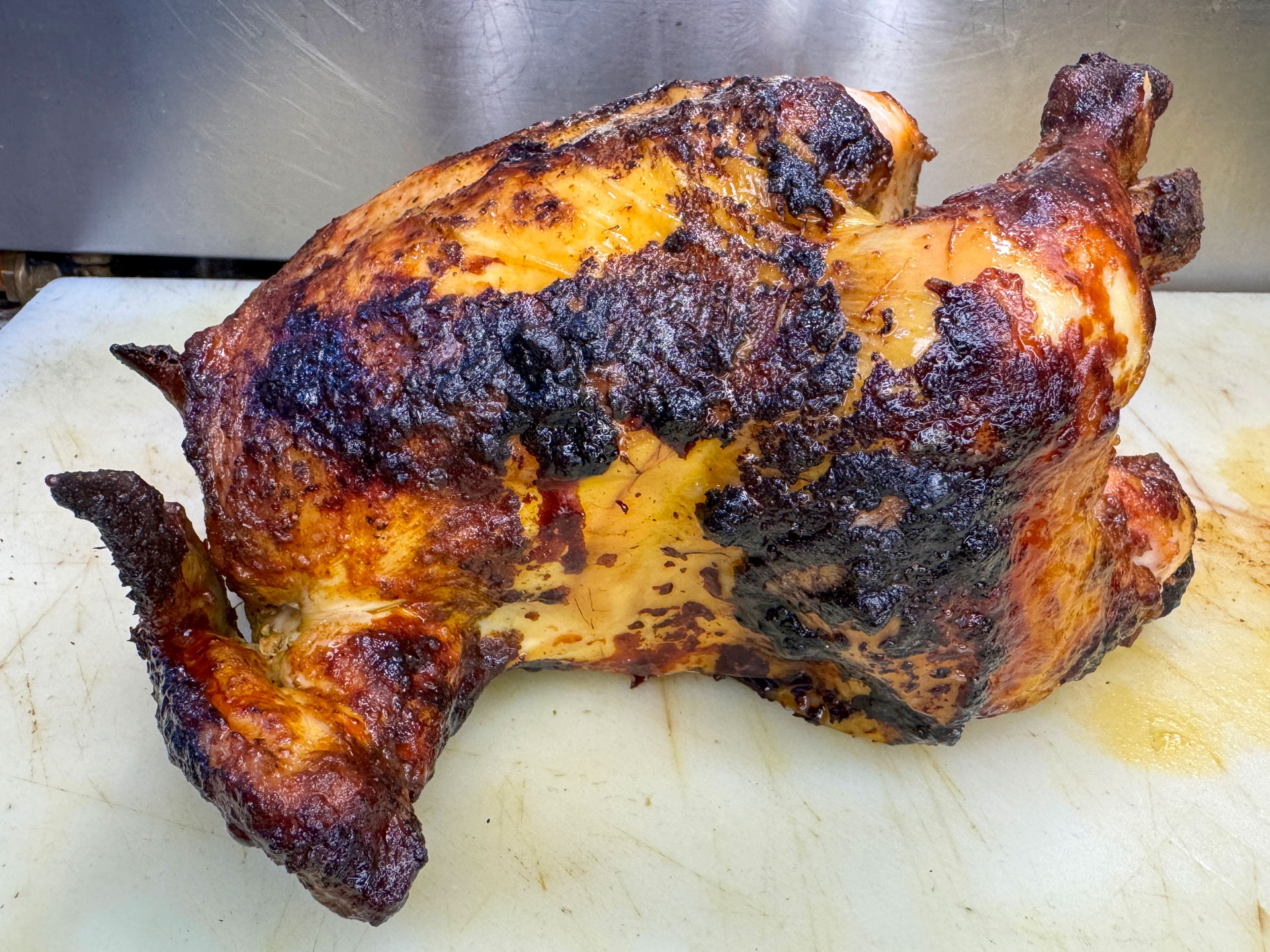 Pollo asado al carbon - La Noria Tapas & Grill -Salteras